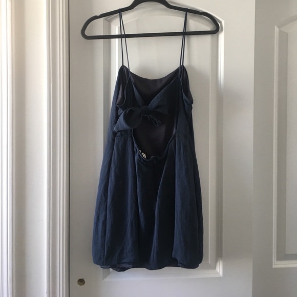 Navy spaghetti strap dress - Picture 2 of 2